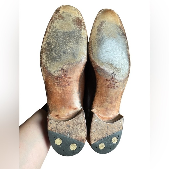 Ferragamo Mens Brown Leather Loafers size 11 - Picture 11 of 13